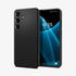ACS07287 - Galaxy S24 Ultra Case Liquid Air in Matte Black showing the back